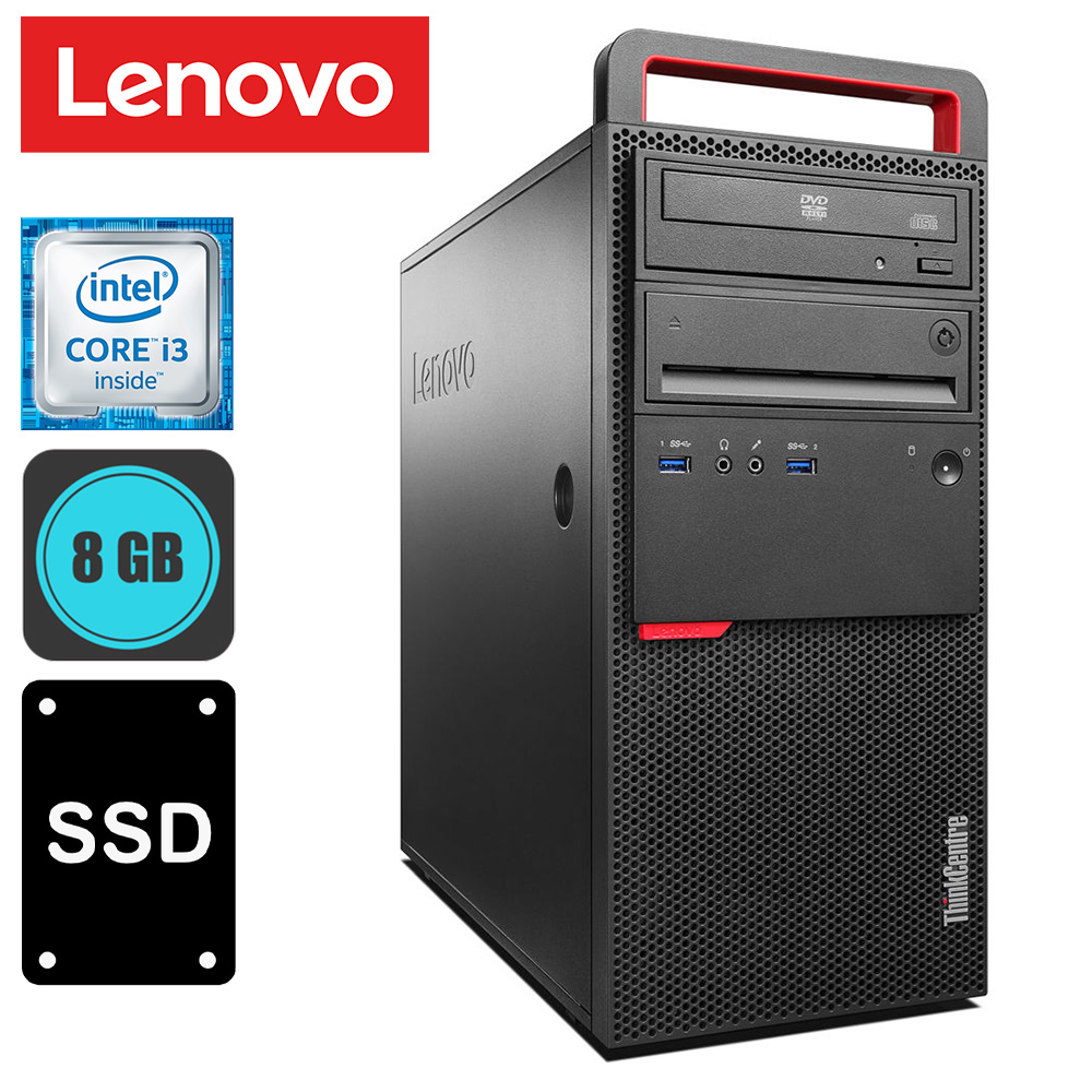Lenovo ThinkCentre M800 i3-6100, 8GB DDR4, 120GB SSD Lenovo ThinkCentre M800 i3-6100, 8GB DDR4, 120GB SSD